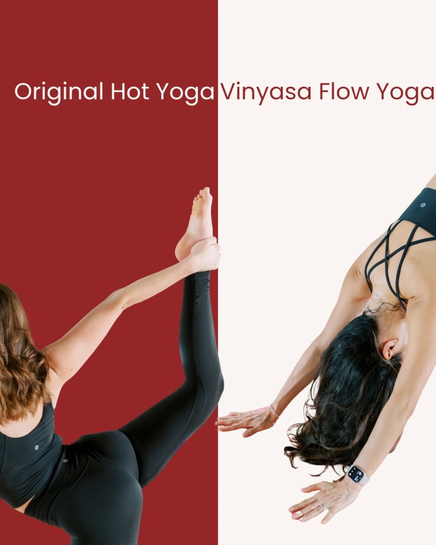 Original Hot Yoga vs Vinyasa Flow Yoga

Both are strong, heated practices, but they feel completely different in the body.

Vinyasa Flow, often referred to as power vinyasa, is continuous and dynamic. You move from one posture to the next with your breath, building heat through movement. The pace is fluid, and the sequences challenge coordination, endurance, and full-body strength. You leave feeling energized, worked, and mentally clear.

Original Hot Yoga follows a fixed sequence of 26 postures and 2 breathing exercises. While the postures remain the same, your experience of them is always evolving. Each class is an opportunity to explore more depth, awareness, and control within a consistent framework. Over time, that consistency becomes a powerful measure of progress. You leave feeling grounded, reset, and steady.

The difference is not just in how they are structured, but in how they make you feel.

Vinyasa is fluid, athletic, and energizing.
Original Hot Yoga is focused, disciplined, and grounding.

Both will challenge you. Both will build strength and resilience. They simply meet you in different ways.

If you have only tried one, it may be worth experiencing the other.

#hotyoga #etobicoke #toronto